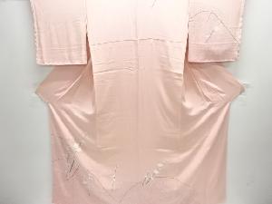 霞に枝花模様訪問着